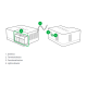 AJAX WallSwitch Wireless Flush Mount Switch Unit AJAX WallSwitch Wireless Flush Mount Switch Unit